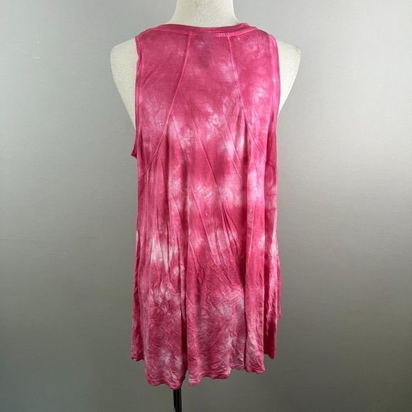 NWOT SWEATY‎ BETTY Pink Tie Dye Racer Back Tank Top (S) - Picture 5 of 8